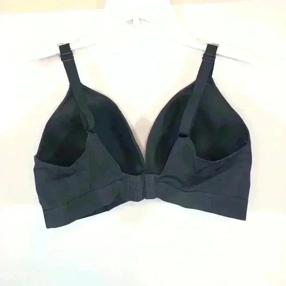 DKNY Women’s Charcoal Blue Wireless Bra Lightly Padded Comfortable size Large - Picture 3 of 8